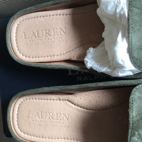 Ralph Lauren suede mule drivers - Picture 2 of 6